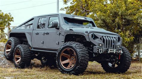 Apocalypse jeep - The Hellfire is based on the already imposing Jeep Gladiator, but Apocalypse went beast mode by extending the bed by 2.3 feet, making the modified vehicle measure 20.5 feet bumper to bumper. But that’s not all, the truck was also lifted to a height of 6.75 feet, which is just a hair taller than the player himself. ... Apocalypse …
